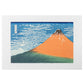 Mount Fuji on Breezy Clear Day Woodblock Print