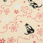 Pink Lucky Cat Japanese Cotton Handkerchief