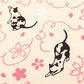 Pink Lucky Cat Small Japanese Furoshiki