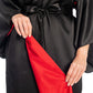 Premium Black Silk Ladies Japanese Kimono