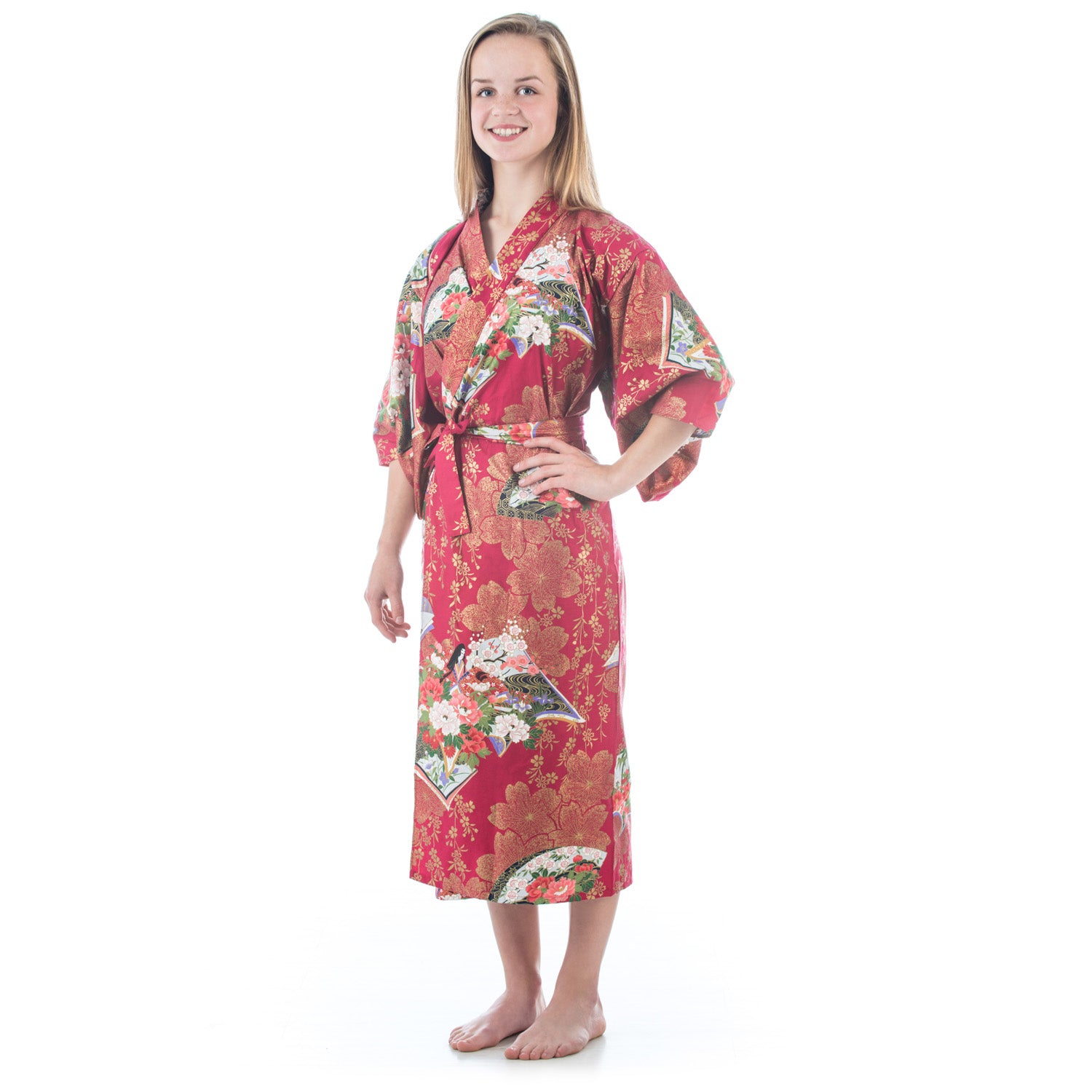 Age 10 to 11 Red Cotton Japanese Girls Kimono – The Japanese Shop