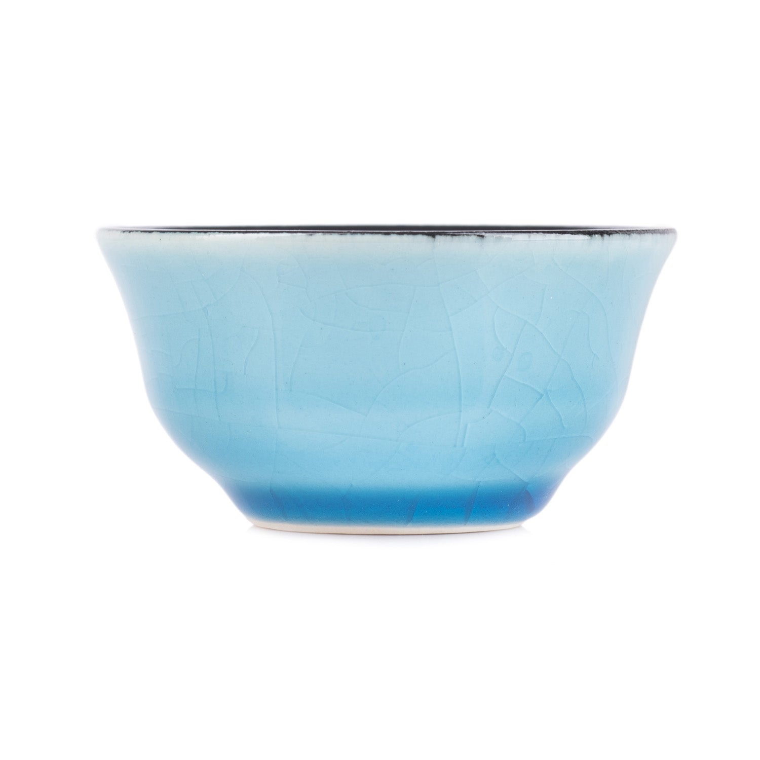 Sea Blue Crackleglaze Japanese Sake Cup
