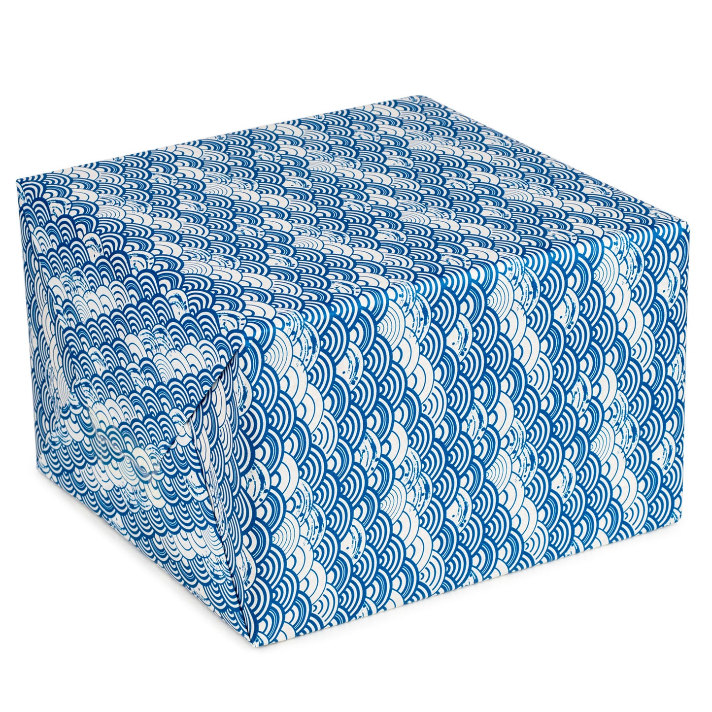 Seikaiha Blue Japanese Gift Wrap Paper