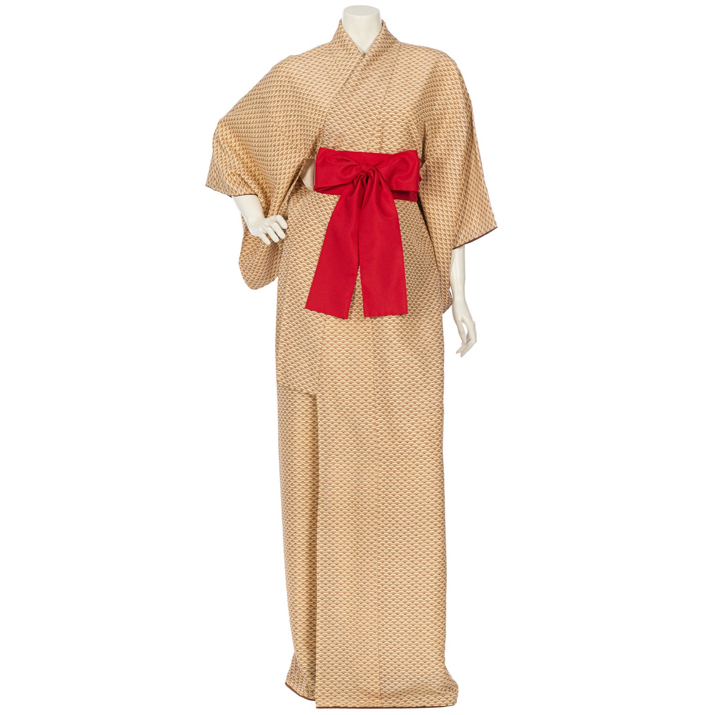 Sensu Fan Japanese Vintage Silk Kimono