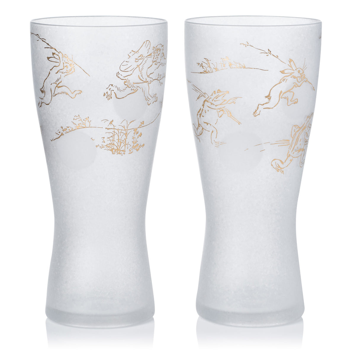 Set of 2 Choju Giga Premium Japanese Beer Glasses The Japanese Shop