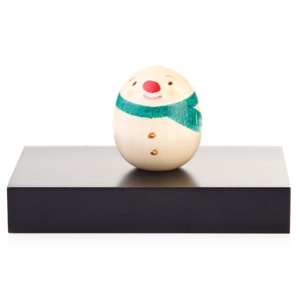 Snowman Miniature Japanese Kokeshi Doll