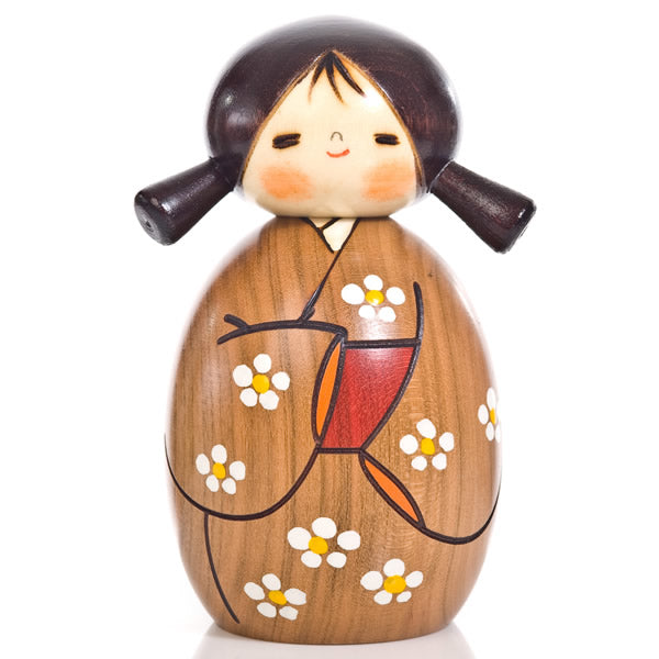 Springtime Authentic Kokeshi Doll