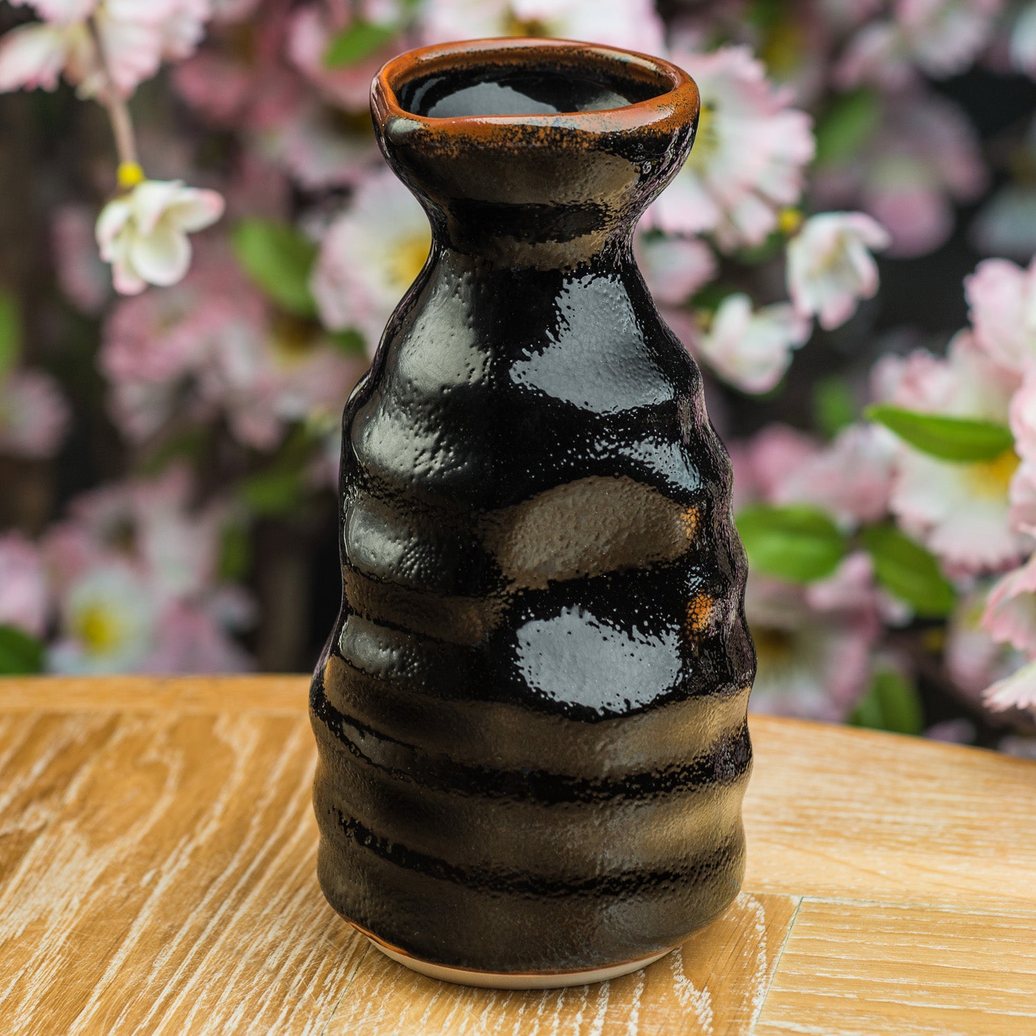 Tenmoku Black Japanese Sake Pot