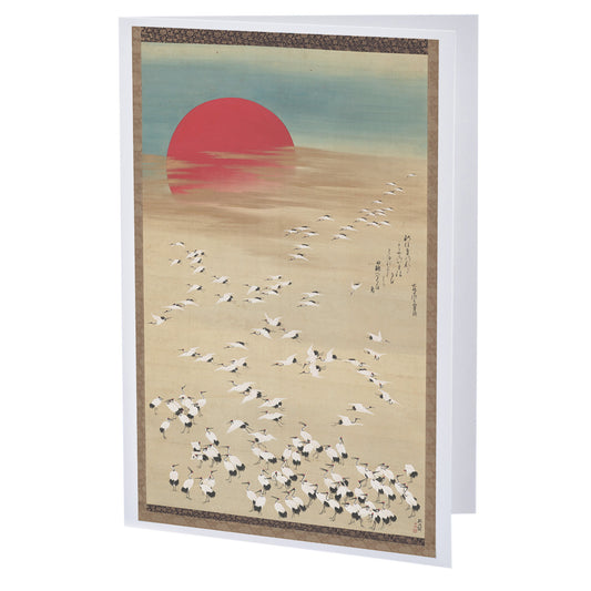 Thousand Storks Japanese Greetings Card