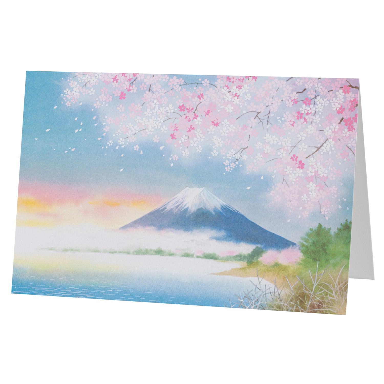 View of Mount Fuji Japanese Card