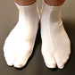 White Stretch Japanese Tabi Socks