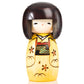 Yellow Happy Girl Authentic Kokeshi Doll